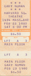 Boston Ticket